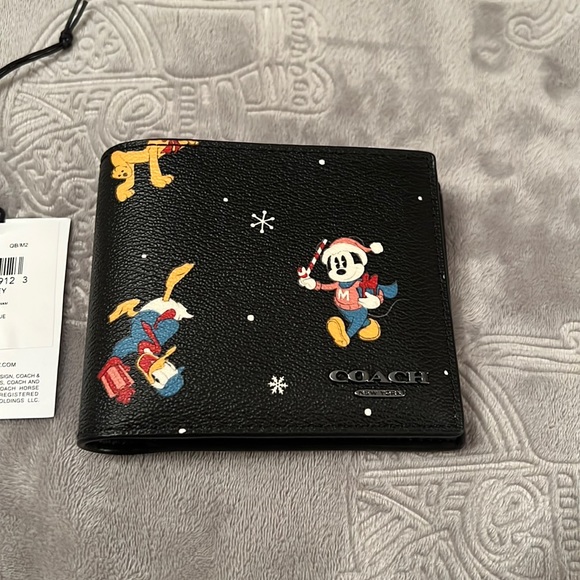 New Disney themed Coach 3-n-1 leather wallet. (Limited Edition) - Picture 1 of 5